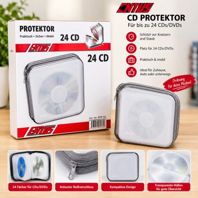 ENTOS CD Protektor 24 CD – Neu & OVP