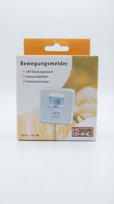 McShine Unterputz-Bewegungsmelder mit Geräuschdetektion – 140°