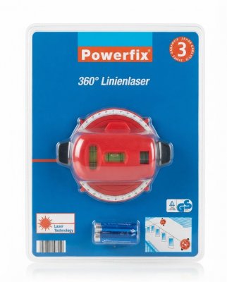 Powerfix 360° Linienlaser – Rotationslaser / Nivellierer mit Skal