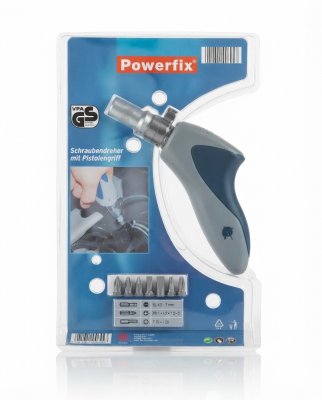 Powerfix Schraubendreher mit Pistolengriff inkl. Bit-Set (OVP)