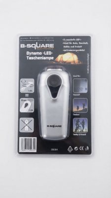 B-Square Dynamo-LED-Taschenlampe | NEU in OVP (Batterielos)