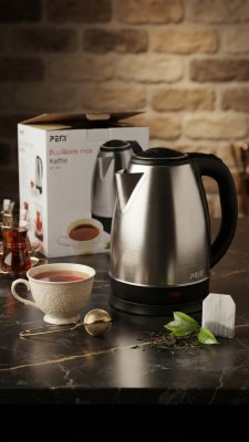 Edelstahl Wasserkocher (Kettle) – NEU & OVP